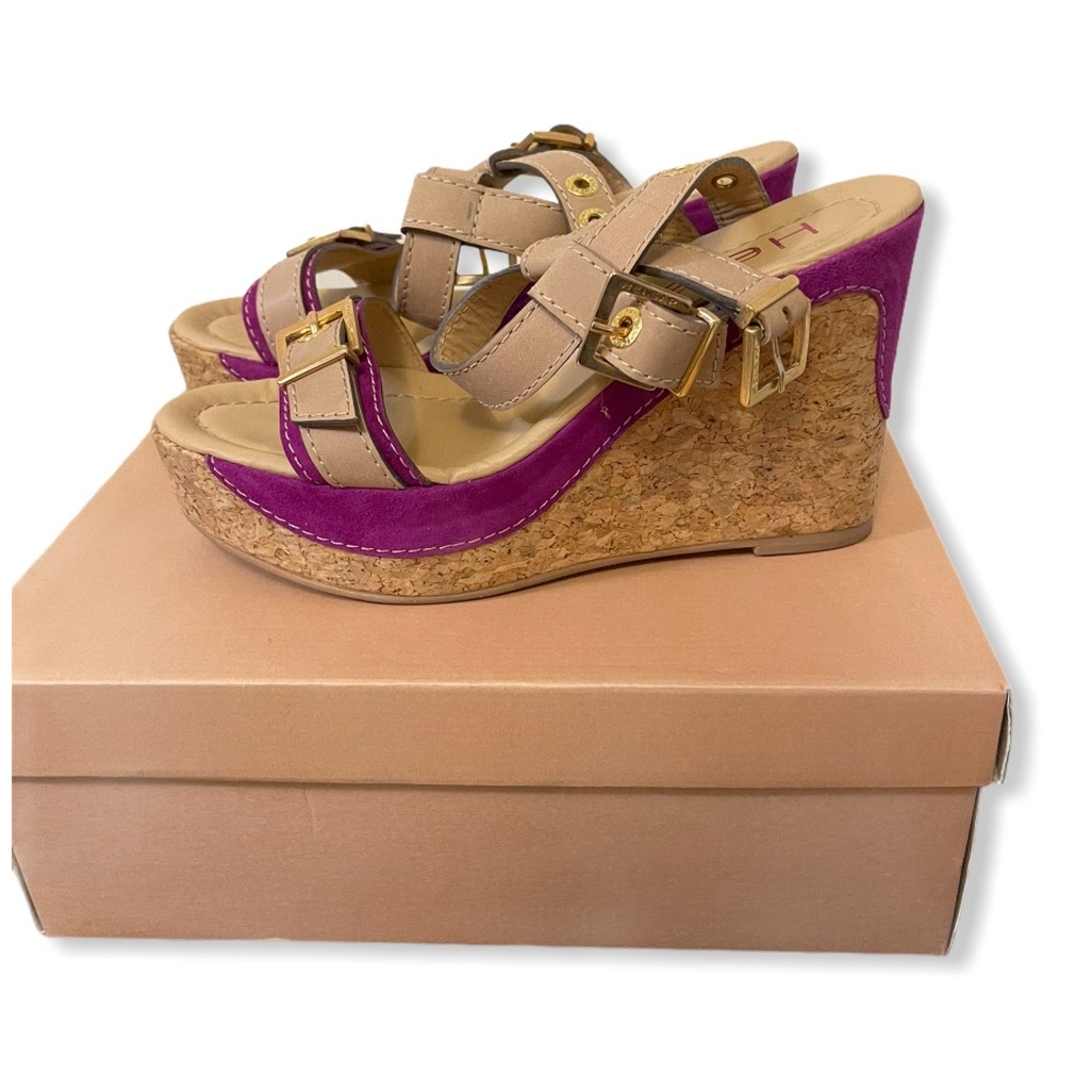 Helsar Luxury Purple Cork Wedges